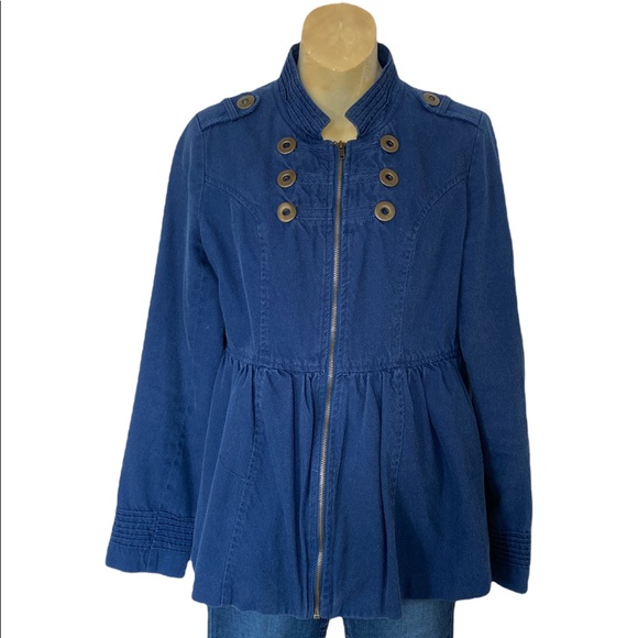 ANTHROPOLOGIE TULLE | Navy Blue Corduroy jacket - Picture 4 of 9